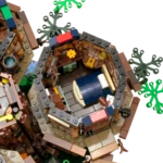 Nahaufnahme des Schlafzimmers im LEGO Set 21318 Baumhaus