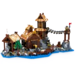 LEGO Set 21343 Wikingerdorf in der Vorderansicht von links